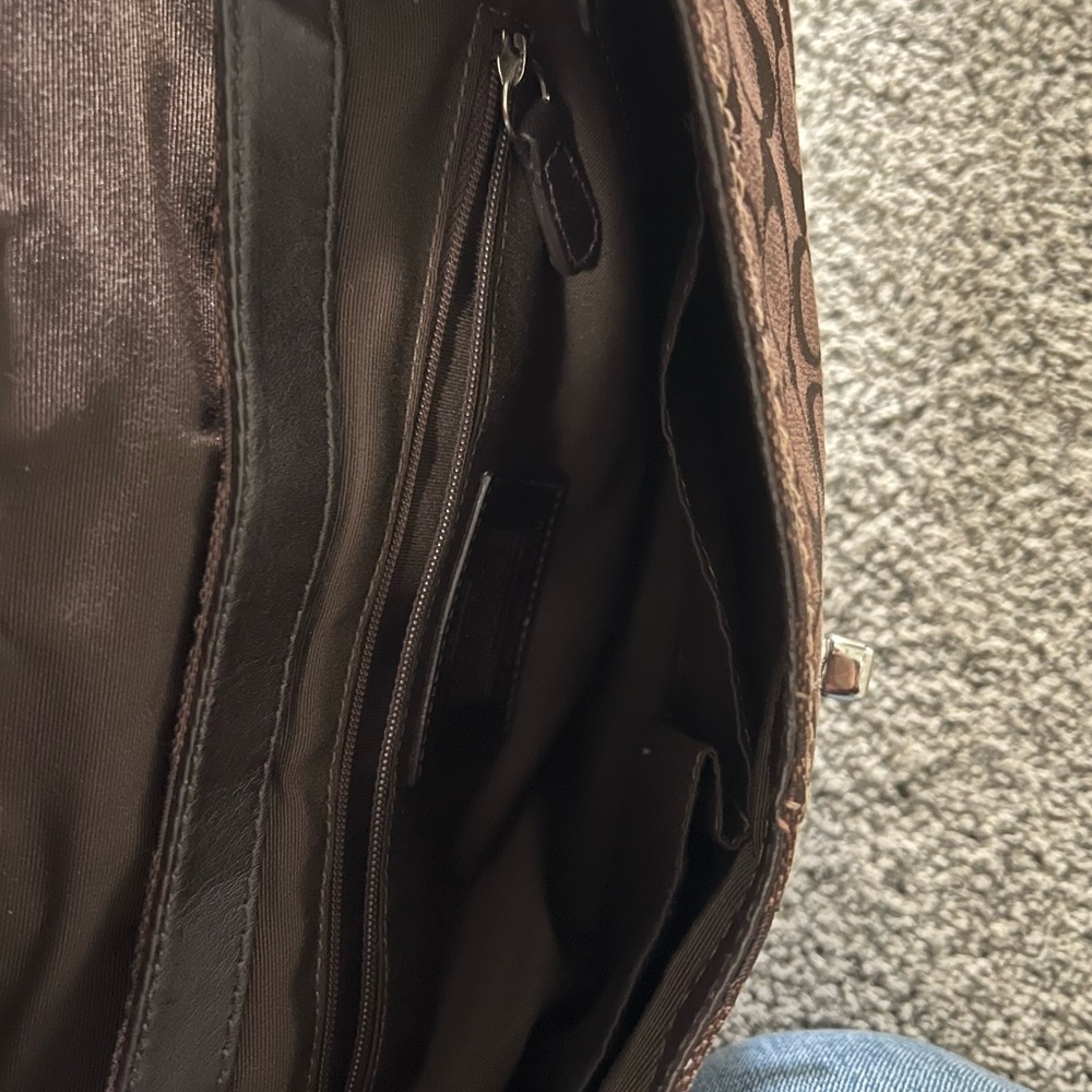 Coach Brown Signature Shoulder Bag - Picture 4 of 5